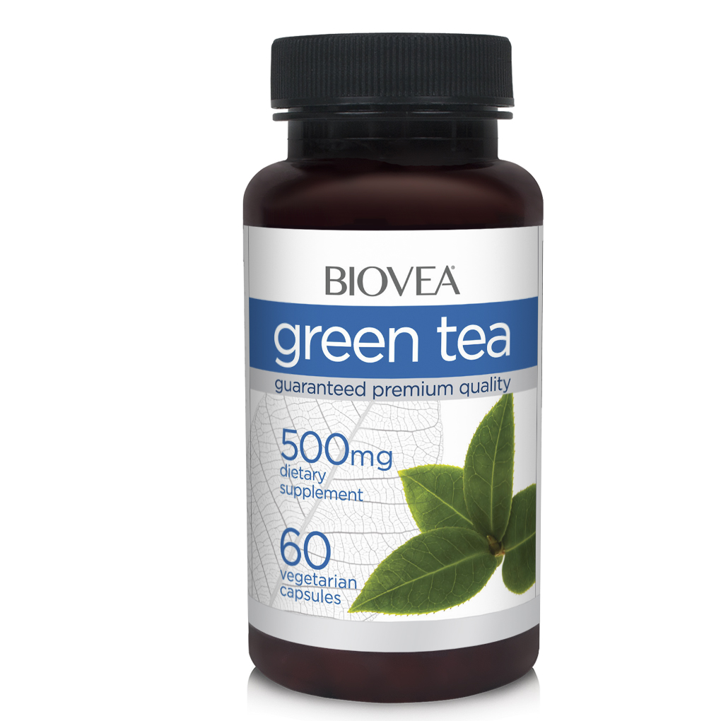 BIOVEA  GREEN TEA 500 mg / 60 Vegetarian Capsules