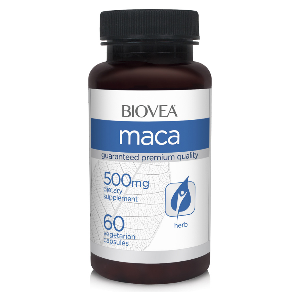 BIOVEA  MACA 500 mg  (Organic) / 60 Capsules