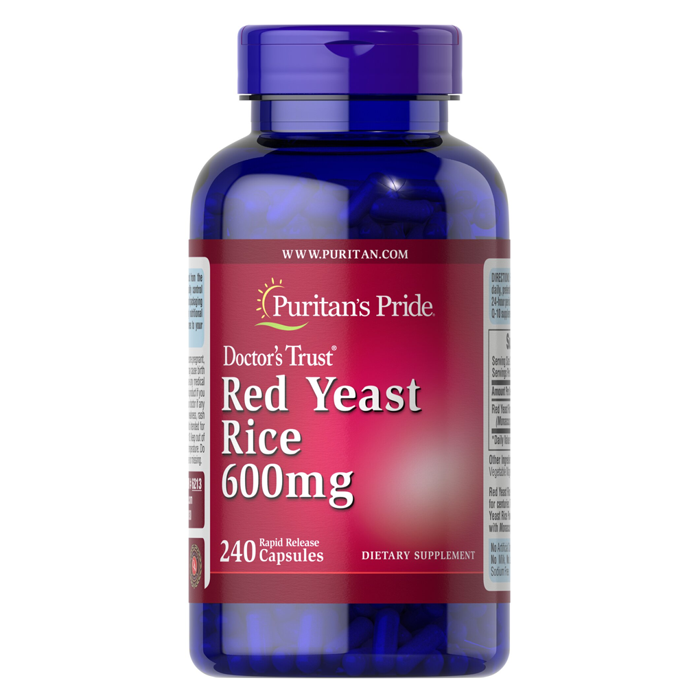 Puritan's Pride  Red Yeast Rice 600 mg / 240 Capsules