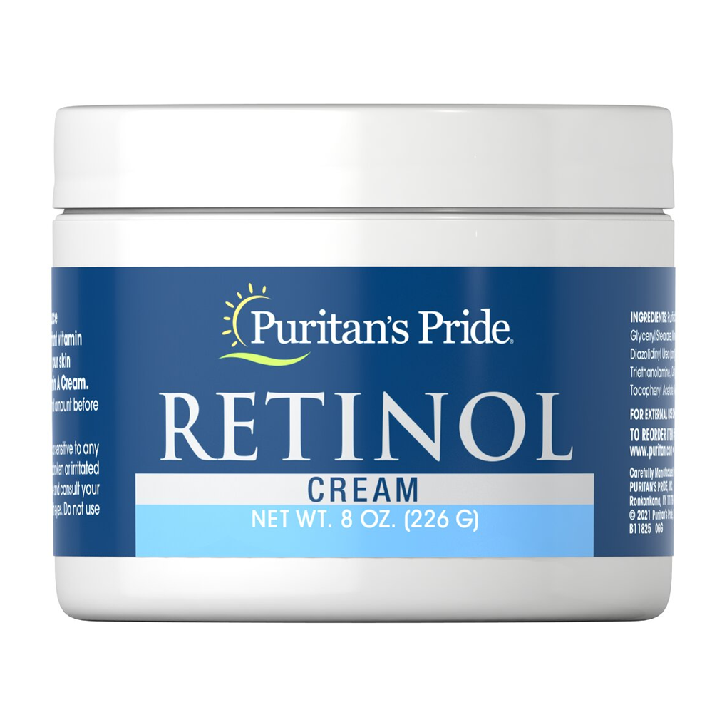 Puritan's Pride Retinol Cream (Vitamin A 100,000 IU Per Ounce)  / 8 Oz. Cream  ( ขวดใหญ่ สุดคุ้ม  226 กรัม )