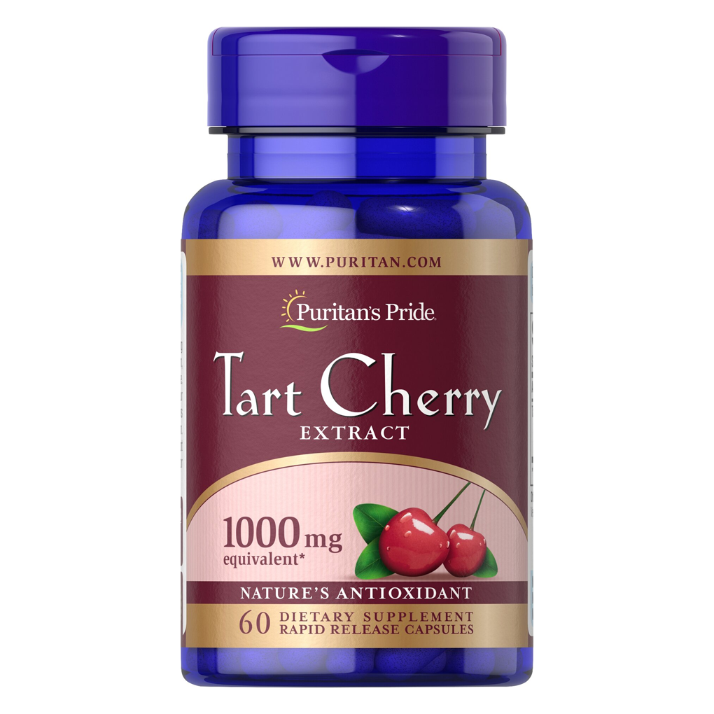 Puritan's Pride Tart Cherry Extract 1000 mg. / 60 Capsules Puritan's Pride Tart Cherry Extract 1000 mg. / 60 Capsules