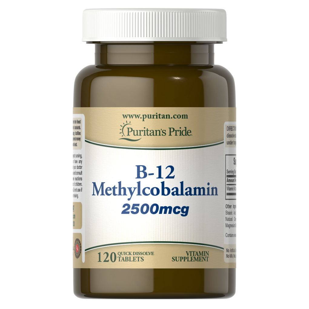 Puritan's Pride  B-12 Methylcobalamin 2500 mcg / 120 Quick Dissolve Tablets