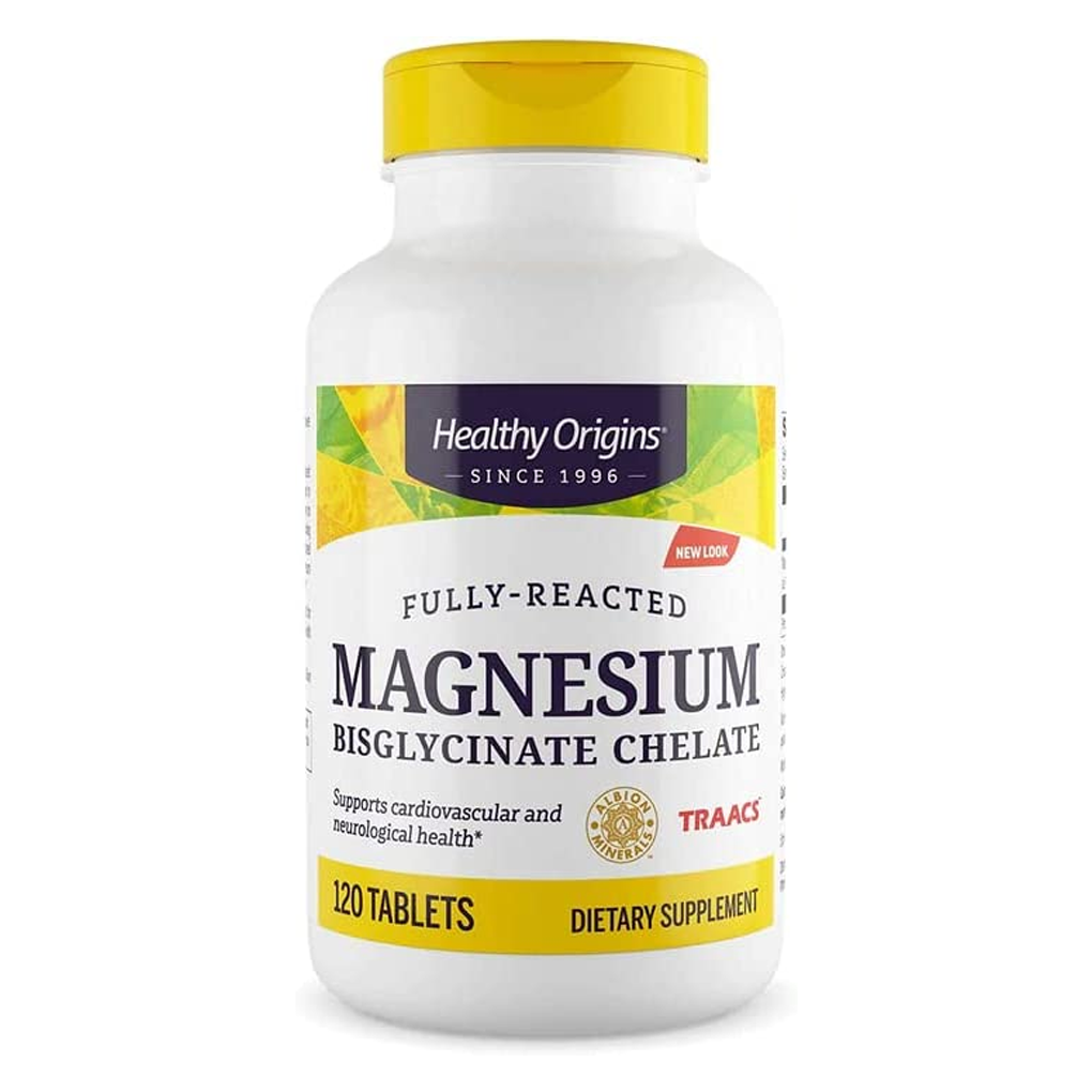 Healthy Origins Magnesium Bisglycinate Chelate (TRAACS®) 200 mg. / 120 Tablets