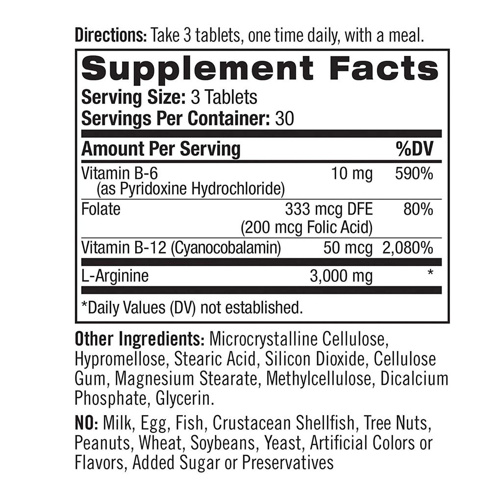 Natrol, L-Arginine 3,000 mg, Extra Strength / 90 Tablets Natrol, L-Arginine 3,000 mg, Extra Strength / 90 Tablets