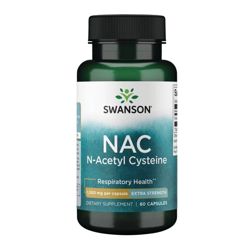Swanson Premium - NAC N-Acetyl Cysteine 1000 mg / 60 Capsules