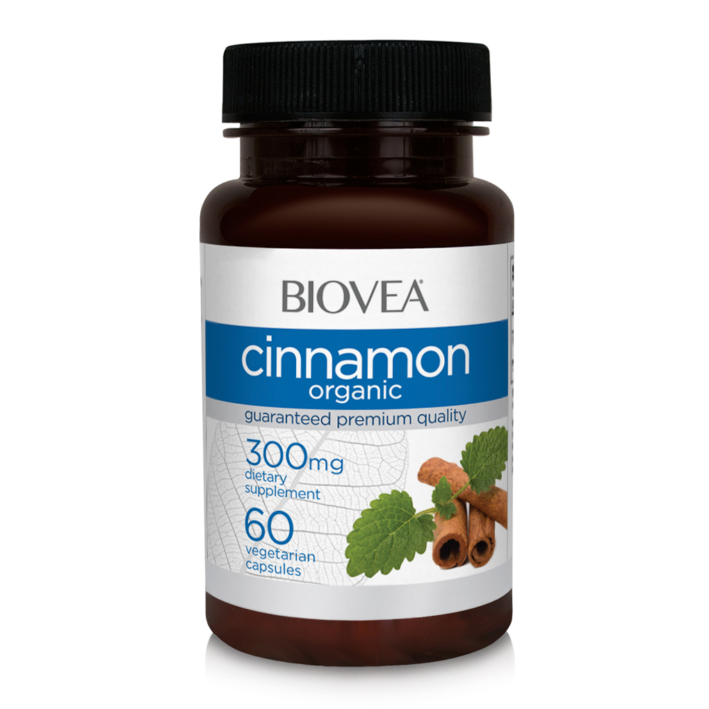 BIOVEA  CINNAMON (Organic) 300 mg / 60 Capsules