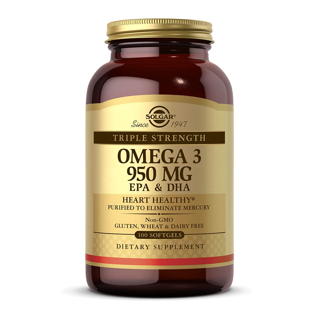 Solgar Triple Strength Omega 3  950 mg / 100 Softgels