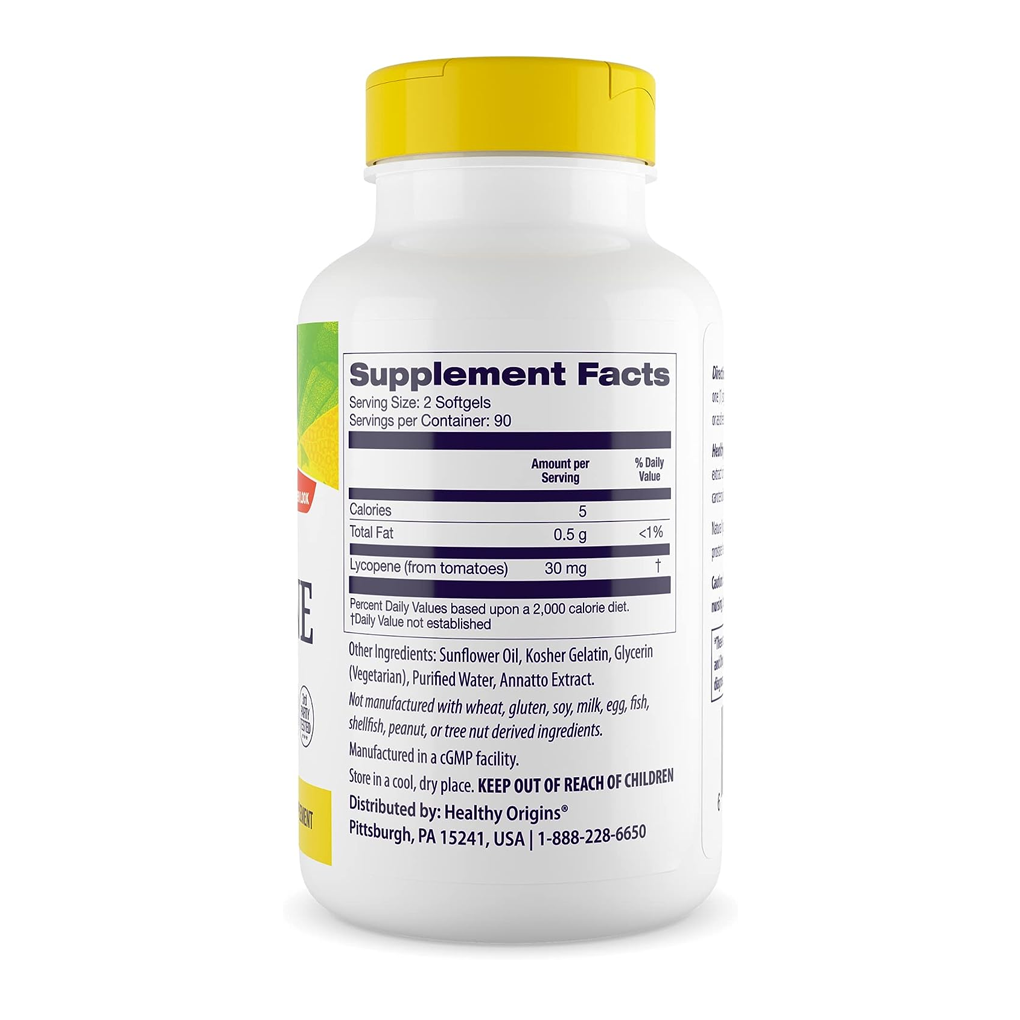 Healthy Origins® NATURAL LYCOPENE / 180 Softgels Healthy Origins® NATURAL LYCOPENE / 180 Softgels