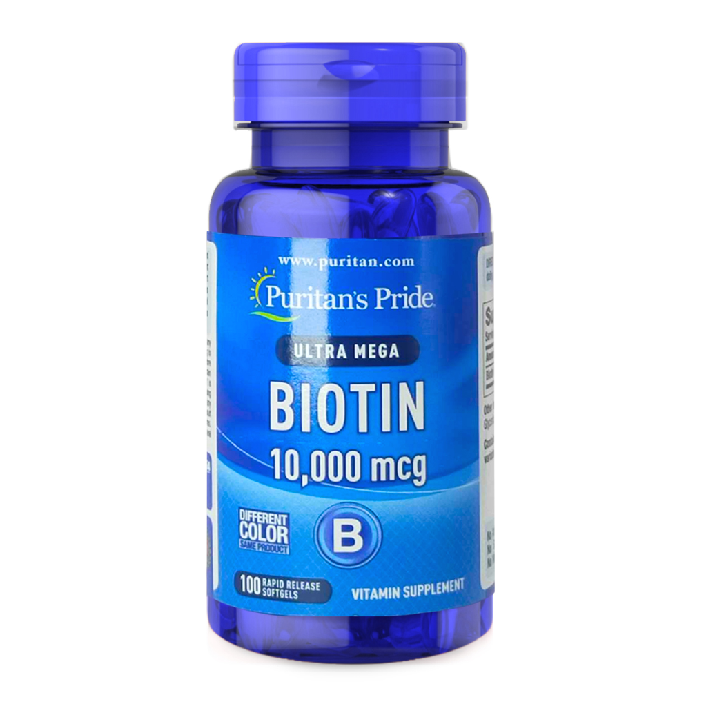 Puritan's Pride Biotin 10,000 mcg / 100 Softgels