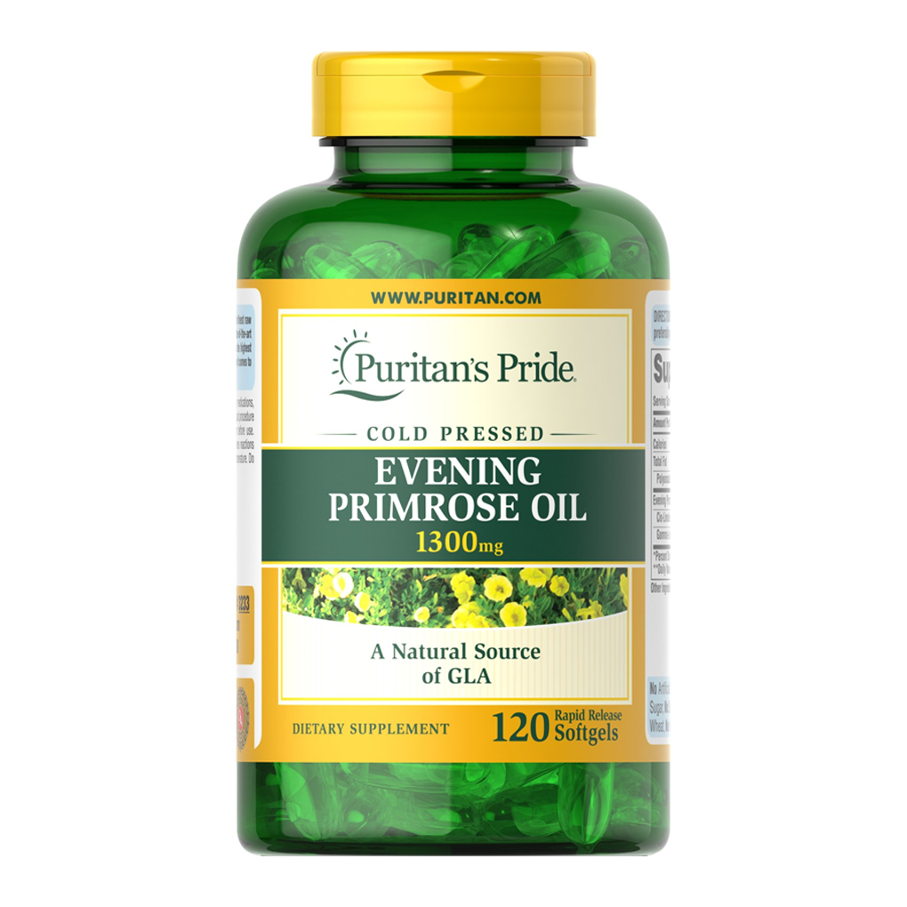 Puritan's Pride Evening Primrose Oil 1300 mg with GLA / 120 Softgels Puritan's Pride Evening Primrose Oil 1300 mg with GLA / 120 Softgels