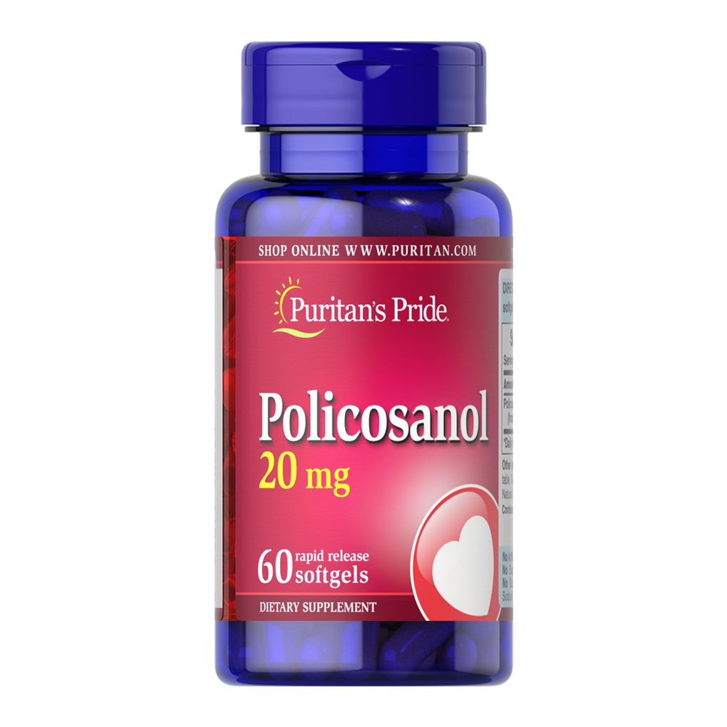 Puritan’s Pride Policosanol 20 mg/ 60 Softgels Puritan’s Pride Policosanol 20 mg/ 60 Softgels