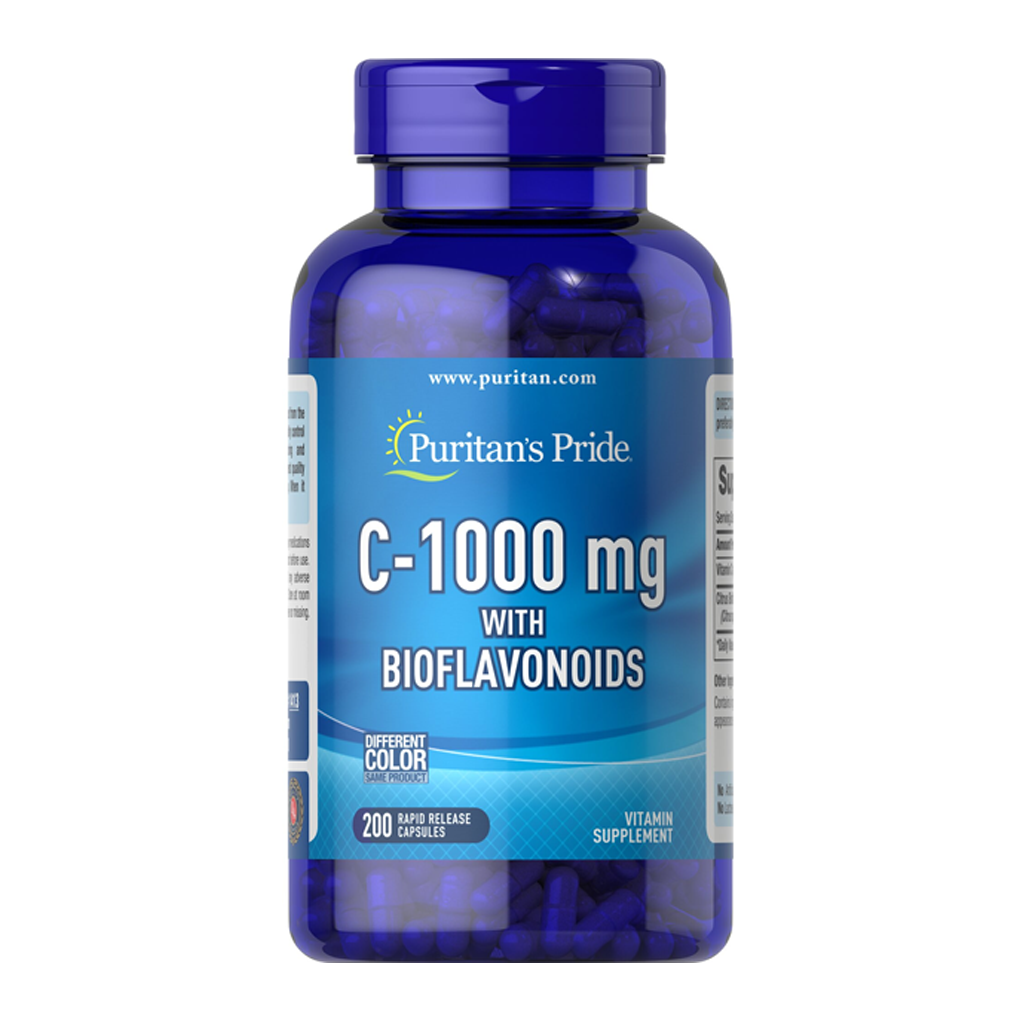 Puritan's Pride Vitamin C-1000 mg with Bioflavonoids / 200 Capsules
