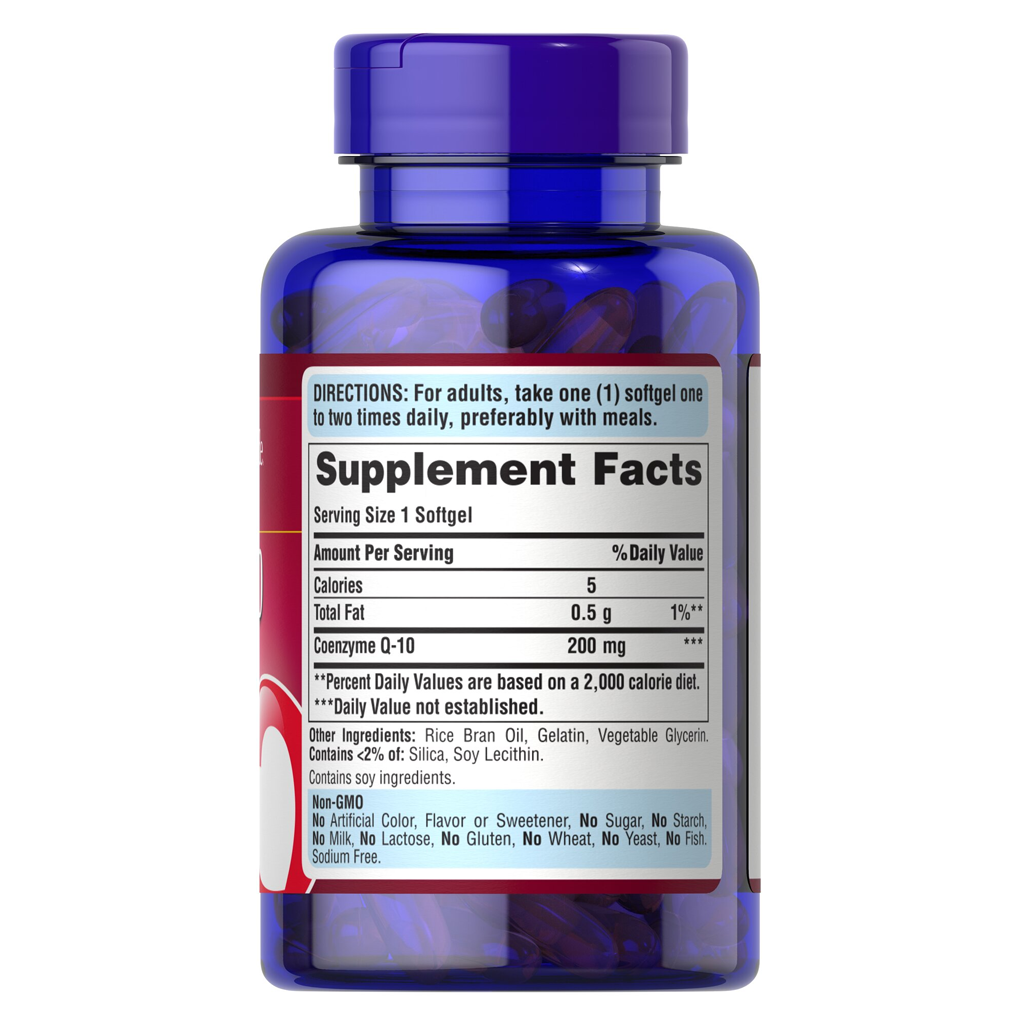 Puritan's Pride Q-SORB™ Co Q-10 200 mg / 120 Rapid Release Softgels