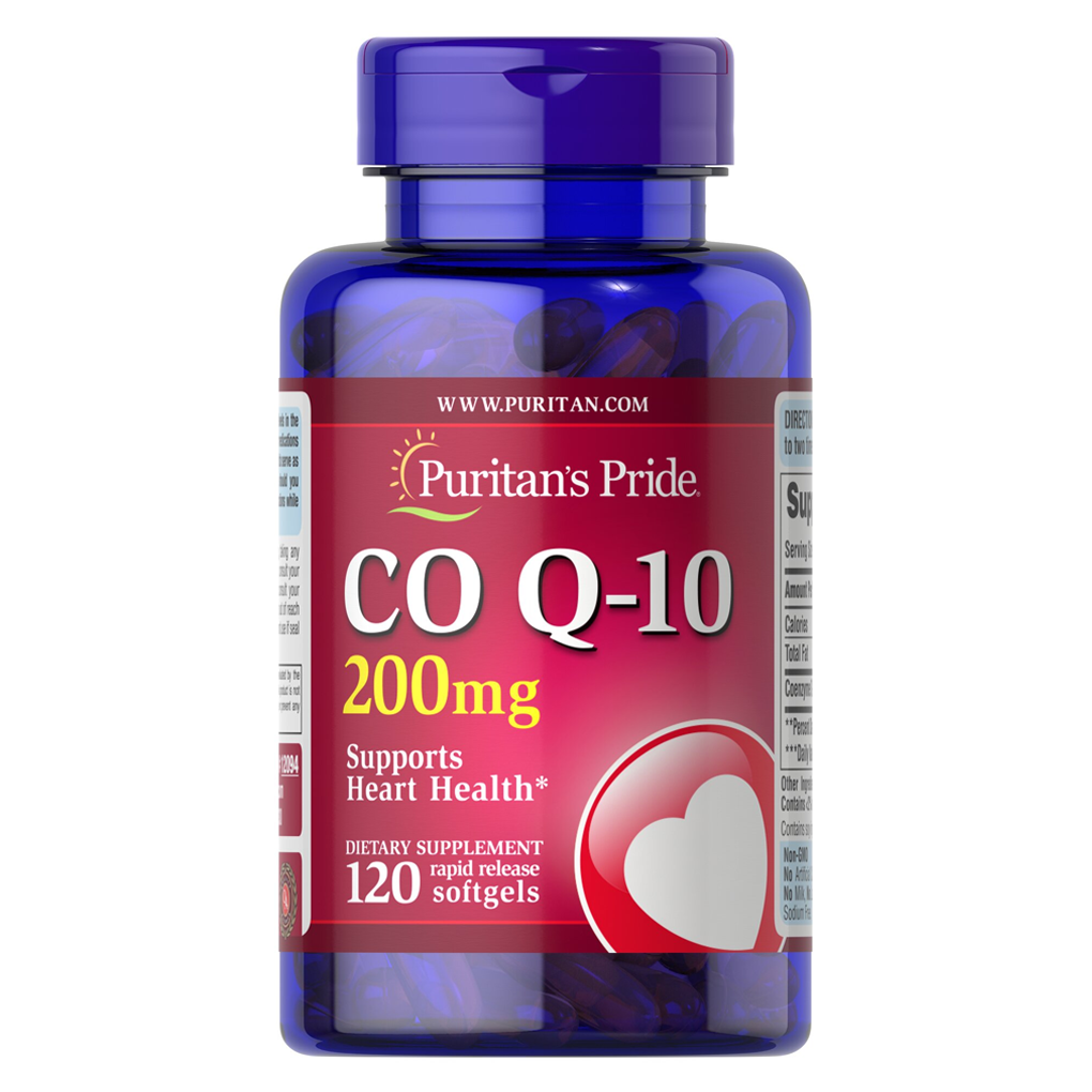 Puritan’s Pride Q-SORB™ Co Q-10 200 mg / 120  Rapid Release Softgels