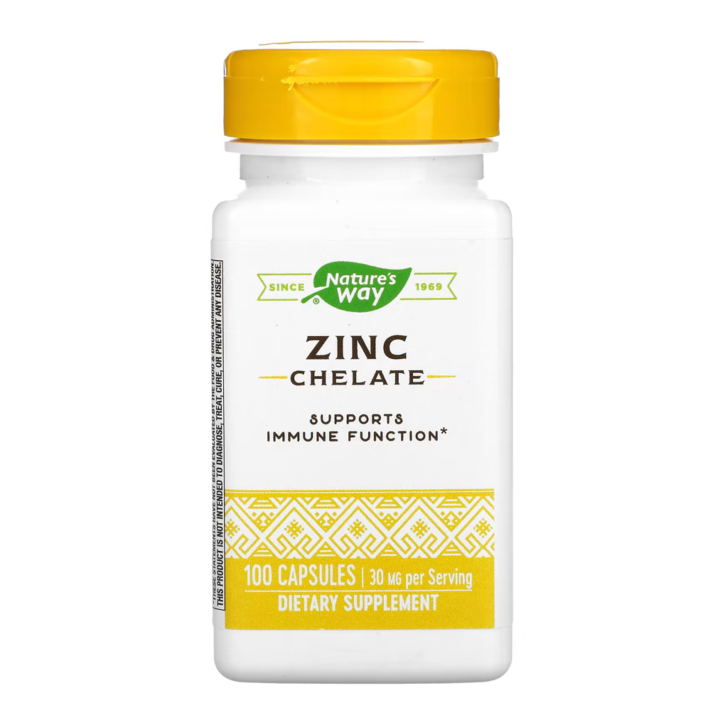 Nature's Way, Zinc Chelate, 30 mg / 100 Capsules