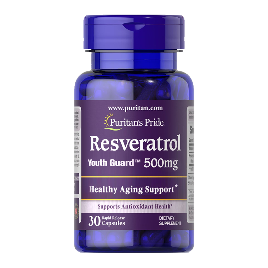 Puritan's Pride Resveratrol 500 mg. / 30 Capsules