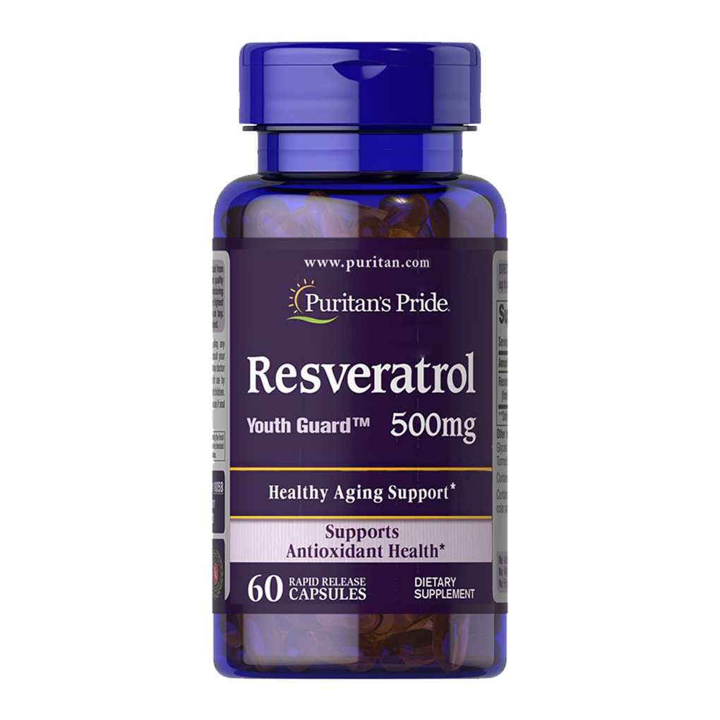 Puritan's Pride Resveratrol 500 mg. / 60 Capsules