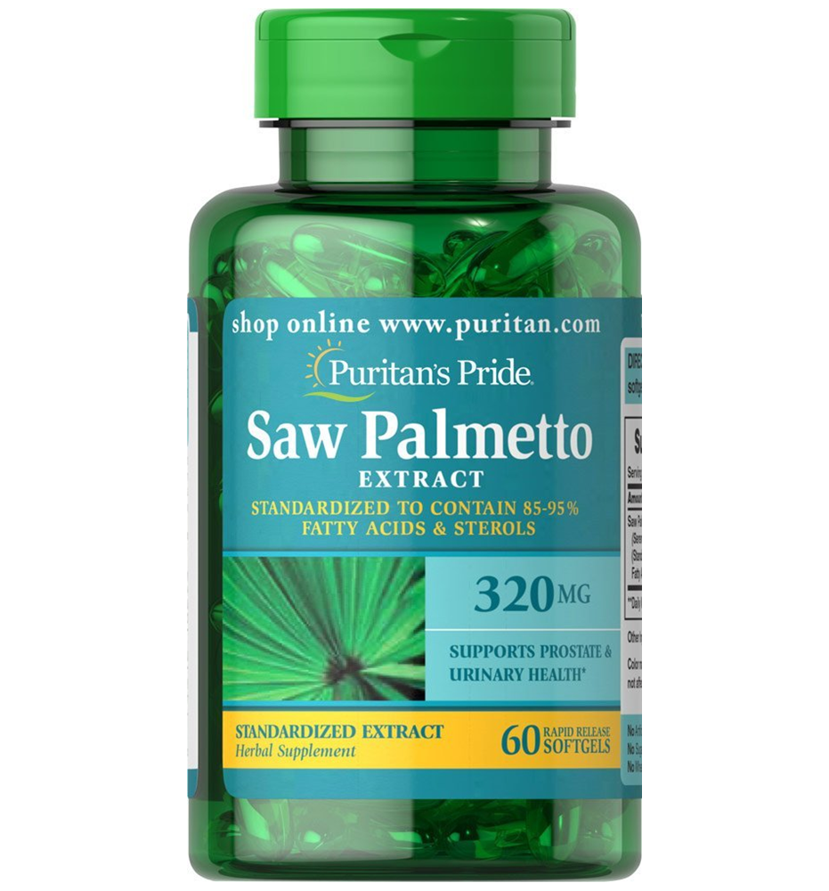 Puritan’s Pride Saw Palmetto Standardized Extract 320 mg / 60 Softgels