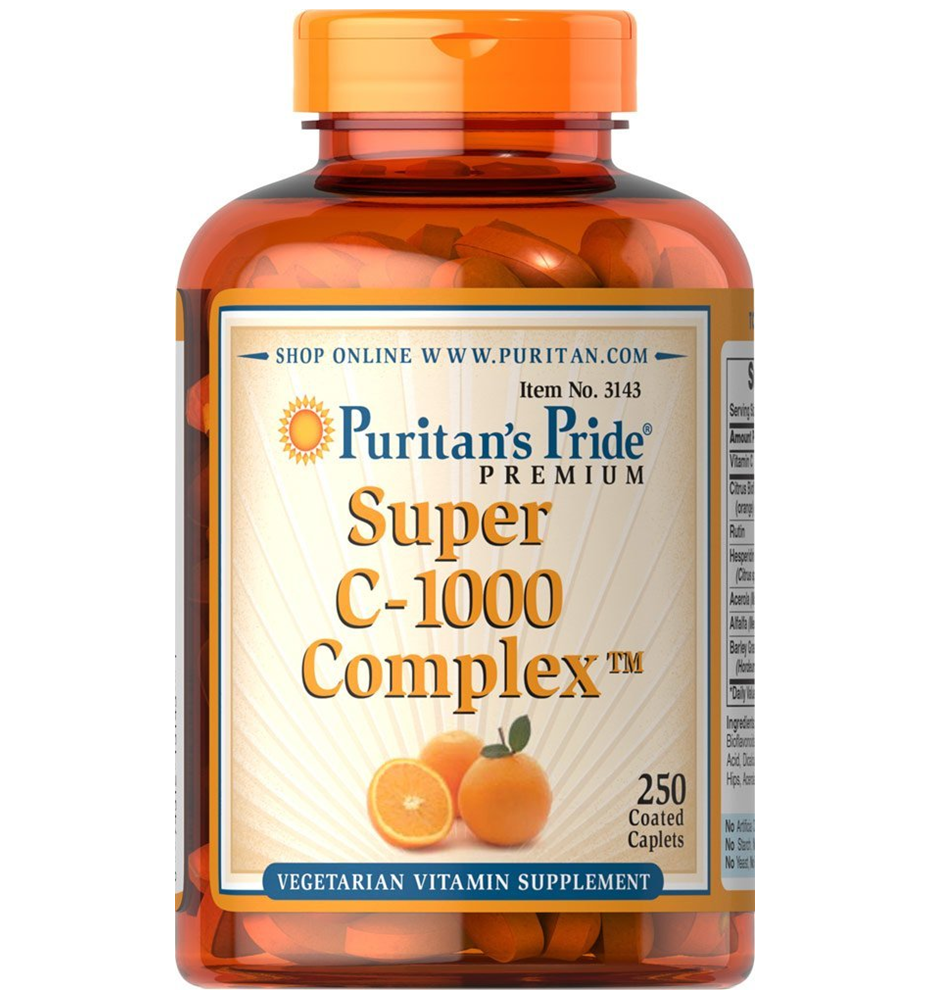 Puritan’s Pride Super Vitamin C-1000 Complex™ / 250 Coated Caplets
