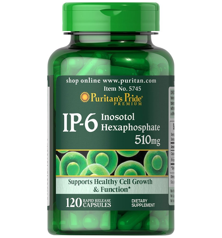 Puritan's Pride IP-6 Inositol Hexaphosphate 510 mg / 120 Capsules