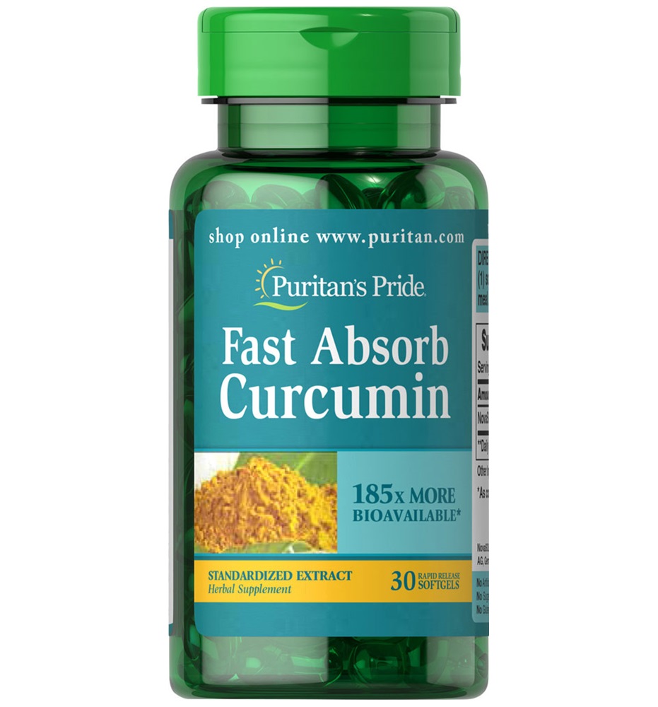 Puritan's Pride  Fast Absorb NovaSOL® Curcumin /  30 Softgels