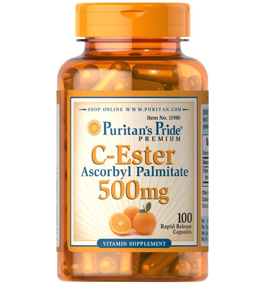 Puritan's Pride C-Ester Ascorbyl Palmitate 500 mg / 100 Caps