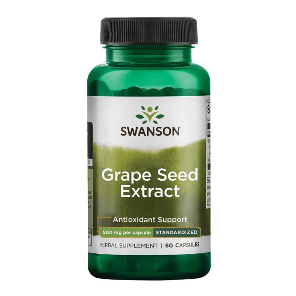 Swanson Superior Herbs Grape Seed Extract (Standardized) 500 mg / 60 Caps