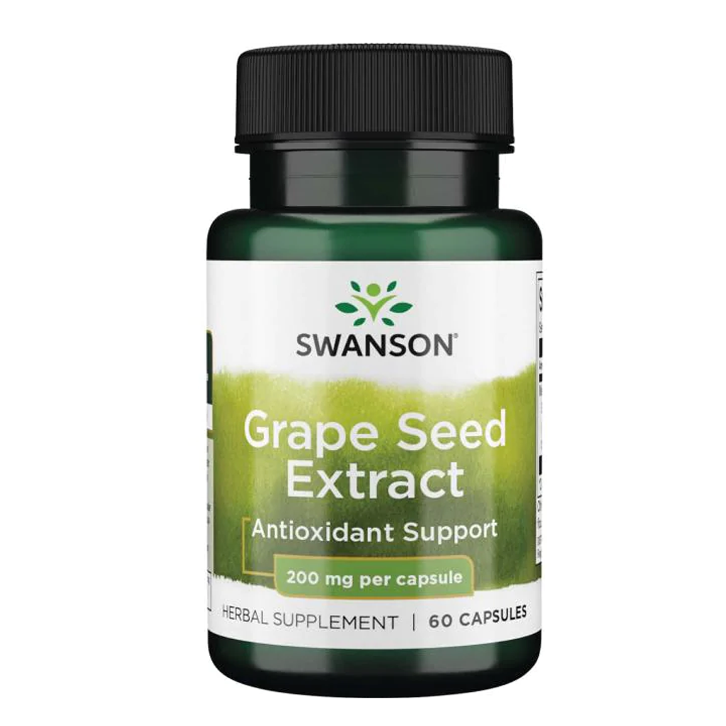 Swanson Superior Herbs Grape Seed Extract (Standardized) 200 mg / 60 Caps