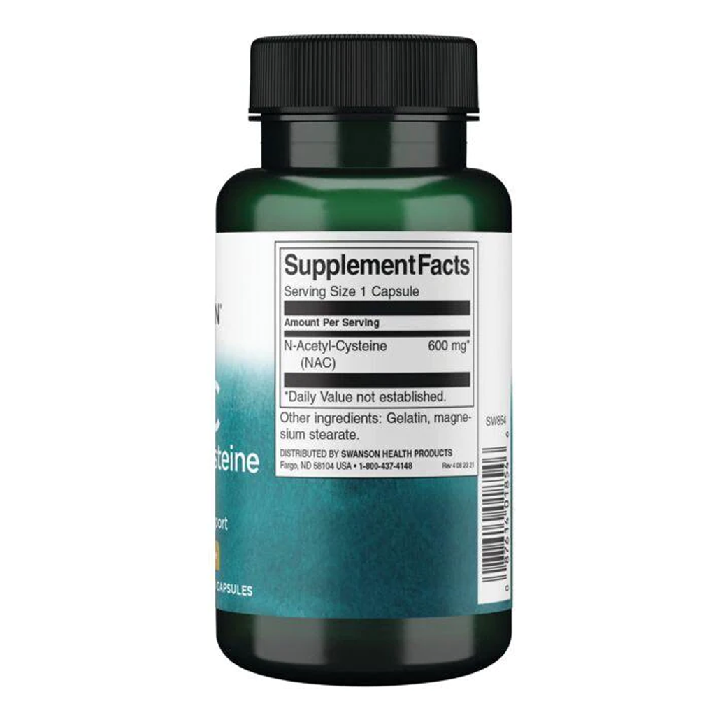 Swanson Premium NAC N-Acetyl Cysteine 600 mg / 100 Caps