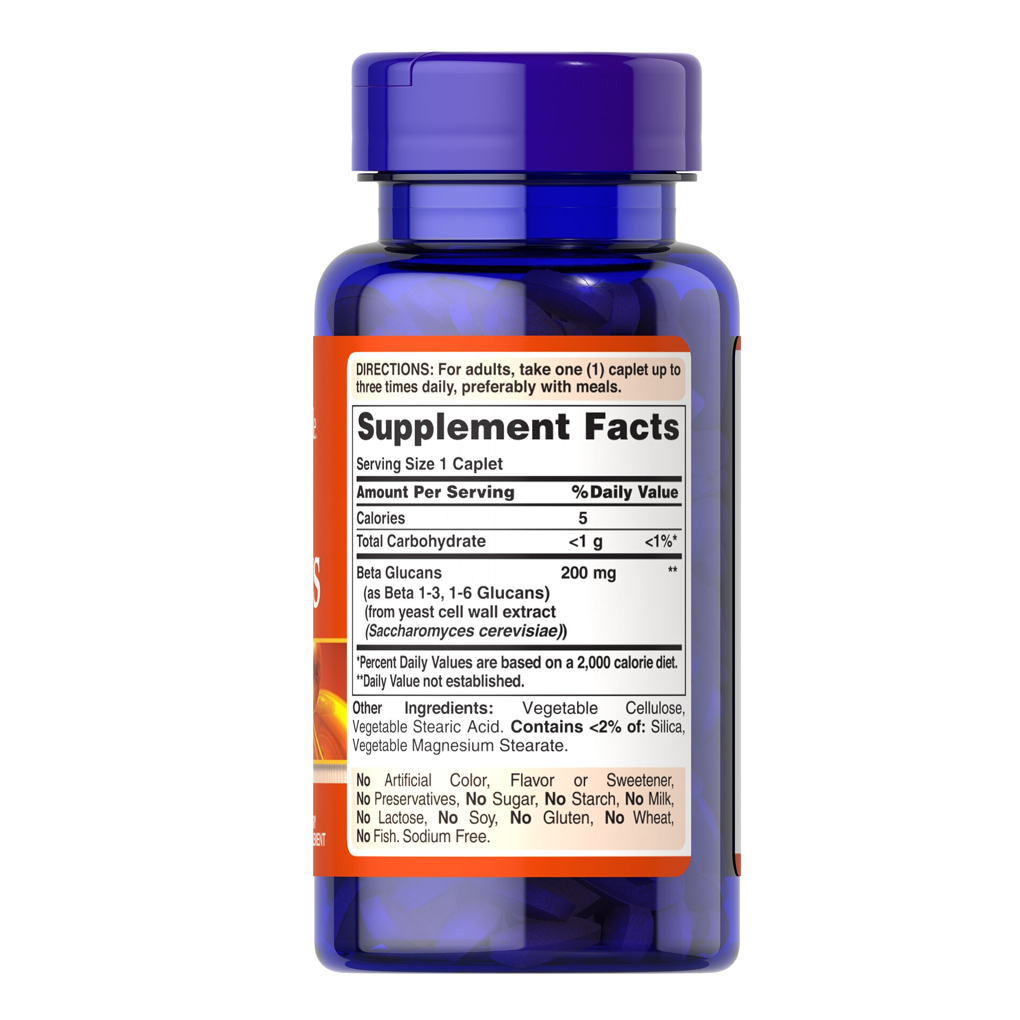 Puritan's Pride Beta Glucans 200 mg / 60 Tablets