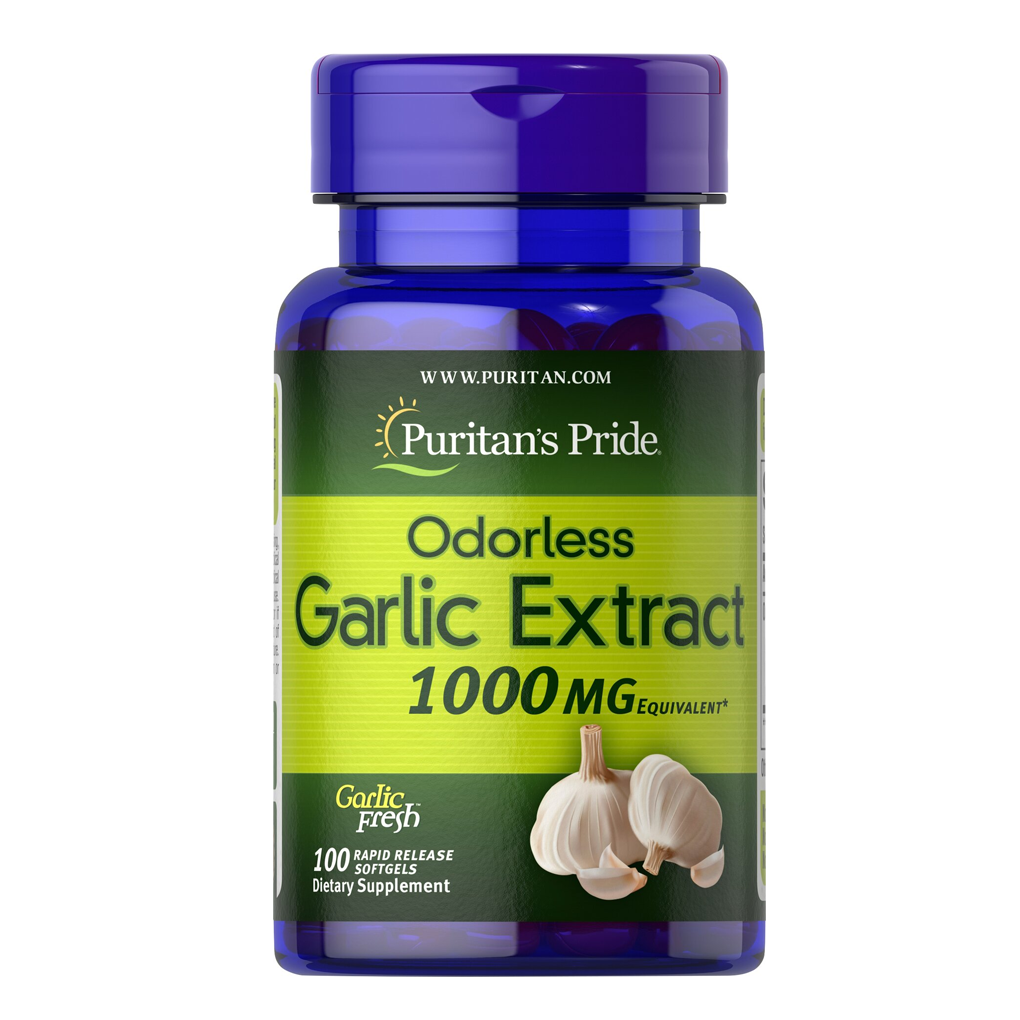 Puritan's Pride Odorless Garlic 1000 mg / 100 Softgels