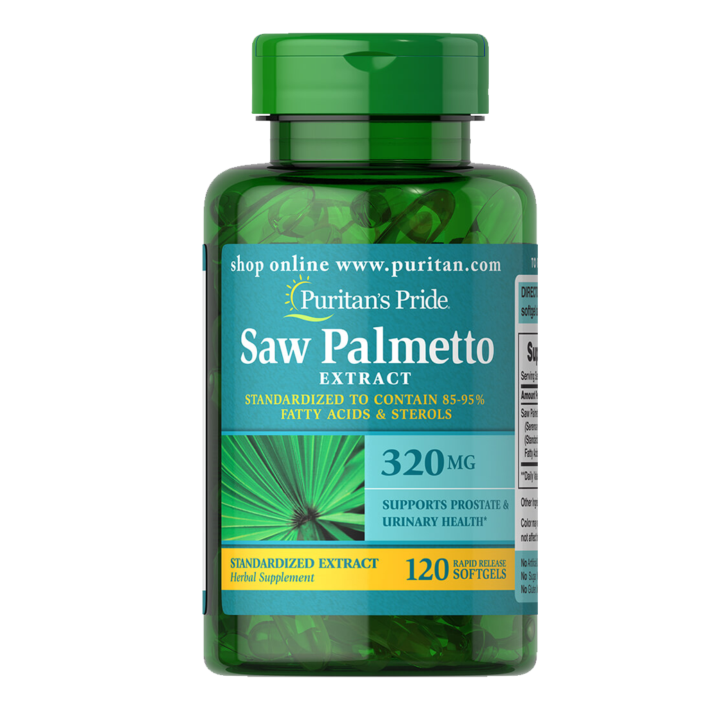 Puritan's Pride Saw Palmetto Standardized Extract 320 mg / 120 Softgels