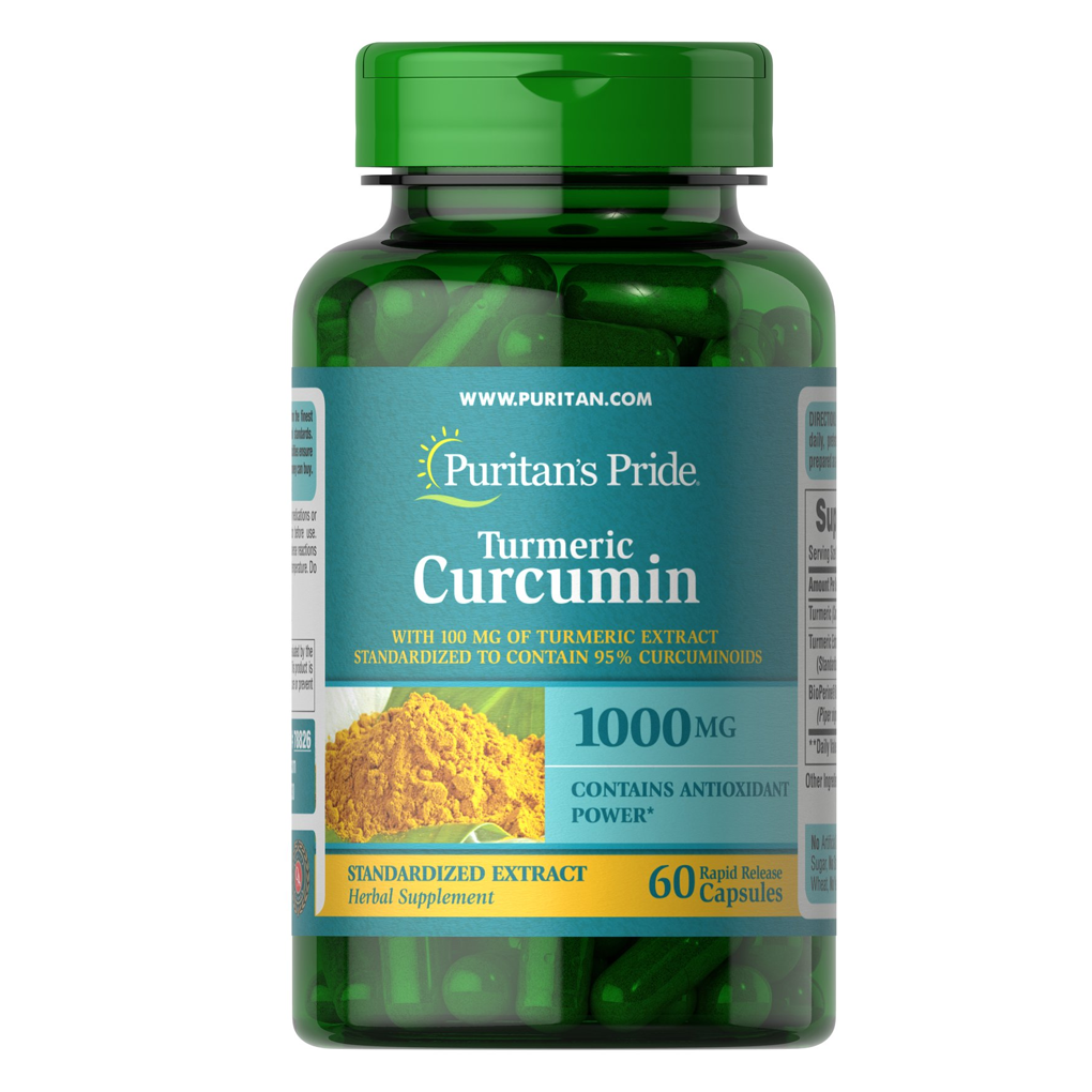 Puritan's Pride Turmeric Curcumin 1000 mg / 60 Caps