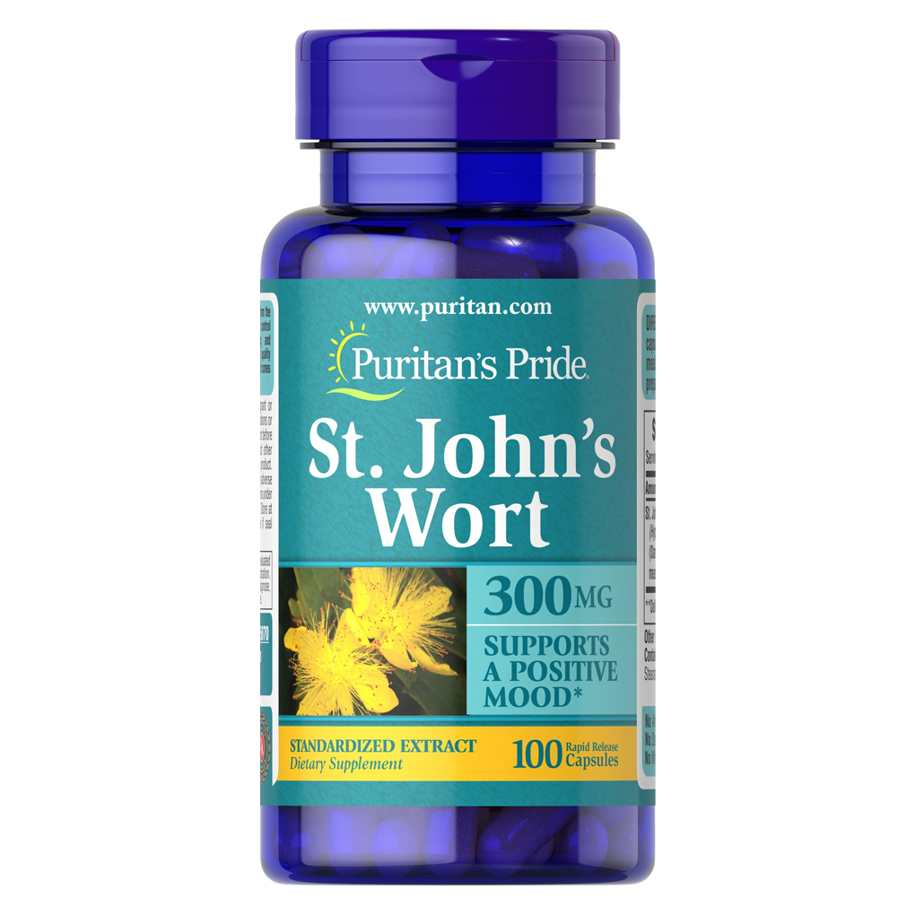 Puritan's Pride St. John's Wort Standardized Extract 300 mg / 100 Caps